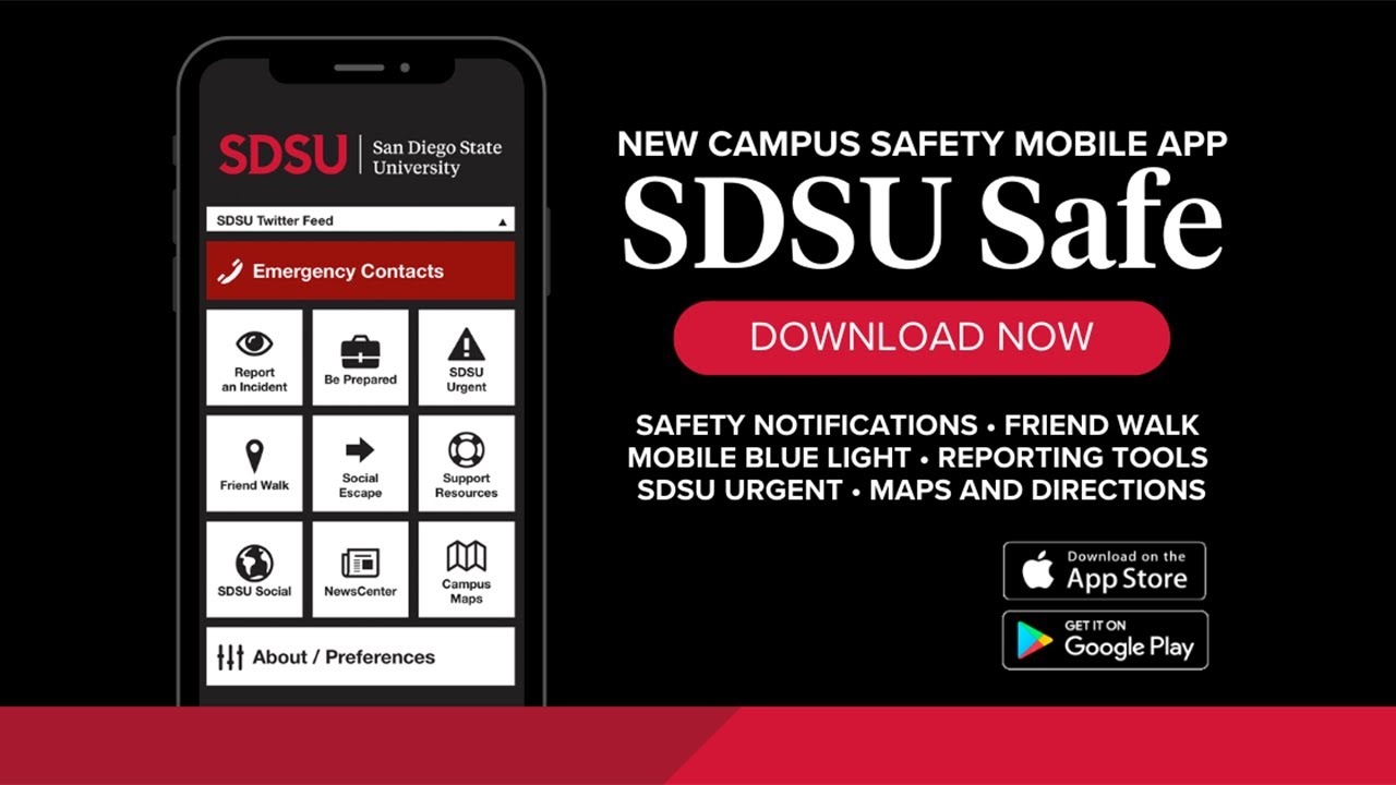 SDSU Safe App Resources